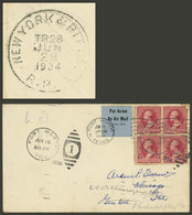 UNITED STATES: 15/JUN/1934 Fort Worth - Chicago - Philadelphia, Airmail Cover Sent To Chicago (arrival 16/JUN) And From  - Marcofilia