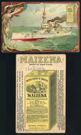 UNITED STATES: Battleship Oregon: Old Advertising Card For "Maizena" Corn Starch, Fine Quality" - Sonstige & Ohne Zuordnung