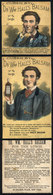 UNITED STATES: Old Metamorphic Trade Card For "Dr Hall's Balsam" (medicine), Featuring A Well-dressed And Smiling Man, F - Altri & Non Classificati