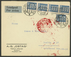 ESTONIA: 29/JUL/1934 Tallinn - Berlin, Airmail Cover Sent By DLH Franked With 50s., With Arrival Backstamp For The Same  - Estonia