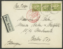 FRANCE: 18/SE/1934 Paris - Germany, Airmail Cover Sent By DLH Franked With 2.25Fr., With Berlin Arrival Backstamp For 19 - Autres & Non Classés