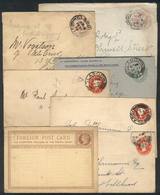 GREAT BRITAIN: 6 Stationery Covers Used Between 1898 And 1906, Most With Glasgow Postmark + 1 Postal Card With Interesti - Autres & Non Classés