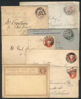 GREAT BRITAIN: 6 Stationery Covers Used Between 1898 And 1906, Most With Glasgow Postmark + 1 Postal Card With Interesti - Otros & Sin Clasificación