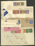 GREAT BRITAIN: 7 Covers Sent To Denmark (2) And Argentina Between 1914 And 1944, All CENSORED, One With Defects, Most Of - Sonstige & Ohne Zuordnung
