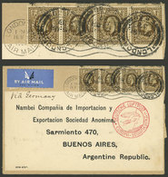 GREAT BRITAIN: 16/MAR/1937 London - Argentina, Cover Franked With Stamps With "M Y C." PERFIN (Mitsui & Co. Ltd.) Sent B - Autres & Non Classés