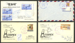 HAITI: 1966/1970, 4 Airmail Covers Or With Special Airmail Marks, Very Nice! - Haïti