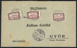 HUNGARY: Cover Franked By Sc.C3/C5, Posted From Budapest To Györ On 7/DE/1920. - Altri & Non Classificati
