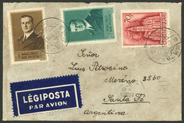 HUNGARY: 20/MAR/1941 Budapest - Argentina, Airmail Cover Franked With 3.70P., Arrival Backstamp Of Santa Fe 13/AP, Back  - Autres & Non Classés