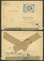 HUNGARY: OFFICIAL SEAL: Cover Sent From Budapest To Argentina On 26/OC/1949, It Was Received Damaged In Buenos Aires And - Autres & Non Classés