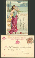ITALY: 23/MAY/1905 Piacenza  - Firenze, Beautiful PC With 2c. Franking, Very Nice! - Non Classés