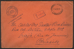 ITALY: Unsealed Cover (it Contained Printed Matter) Sent STAMPLESS From Roma To Brazil On 13/OC/1936, With Interesting D - Non Classificati