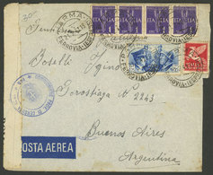 ITALY: 21/FE/1941 Parma - Argentina, Airmail Cover Sent By LATI Franked With 15.25L., With Italian Censor Label And Arri - Non Classificati