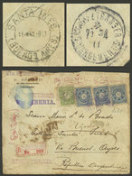 JAPAN: Registered Cover Sent From Yokohama To Argentina, On Back It Bears France Transit Of 25/AP/1911 And Santa Inés (B - Altri & Non Classificati