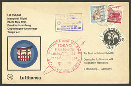 JAPAN: 26/MAY/1964 Tokyo - Germany, Lufthansa First Flight Via The North Pole, With Arrival Backstamp Of Hamburg 30/MAY, - Sonstige & Ohne Zuordnung