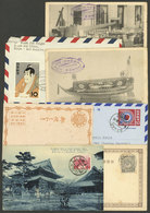 JAPAN: Lot Of 7 Covers, PC, Postal Stationery, Etc., Several Very Interesting, Fine General Quality! - Altri & Non Classificati