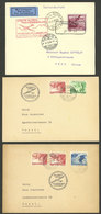 LIECHTENSTEIN: GLIDER FLIGHTS: 3 Covers Flown Between 1933 And 1946, Very Fine Quality! - Other & Unclassified