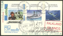 FALKLAND ISLANDS/MALVINAS: Cover Sent From Buenos Aires To "Puerto Argentino - Islas Malvinas" On 2/MAY/1922, With Hands - Falkland