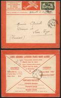 MOROCCO: Special Cover Of Letecoere Airline Sent From Casablanca To Ksar-Tyr (Tunisia) On 5/AU/1923 Franked With 75c., V - Sonstige & Ohne Zuordnung