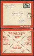 MOROCCO: Airmail Cover Sent From Casablanca To Belgium On 19/AP/1929 Franked With 3Fr., VF Quality! - Altri & Non Classificati