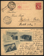 NATAL: 1p. Postal Card Illustrated On Back With Views Of "Tugela Falls Above Colenso - Railway Bridge, Colenso - Bridge  - Natal (1857-1909)