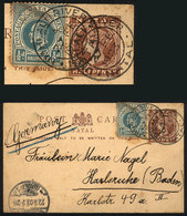 NATAL: ½p. Postal Card + Additional ½p., Sent From UMHLALI RIVER To Germany On 27/FE/1903, Very Nice! - Natal (1857-1909)