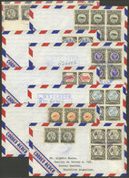 NICARAGUA: 8 Airmail Covers Sent To Argentina In 1965 With Nice Frankings! - Nicaragua