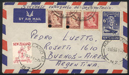 NEW ZEALAND: Airmail Cover Sent To Argentina On 2/OC/1958, Nice Postage! - Sonstige & Ohne Zuordnung