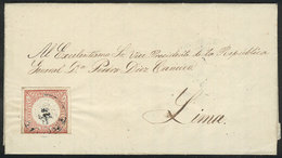 PERU: Entire Letter Sent From Arequipa To Lima On 22/NO/1865 To Pedro Diez Canceco (President Of The Republic), Franked  - Perù