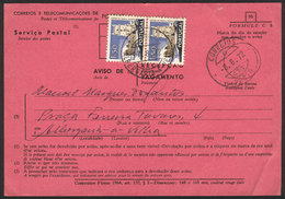 PORTUGAL: Payment Receipt For A Postal Money Order Of 8/AU/1972, Interesting! - Altri & Non Classificati