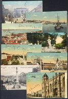 PORTUGAL: LISBOA: 8 Postcards With Good Views Of The City, Circa 1912, Some With Minor Defects - Altri & Non Classificati