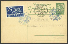 SWITZERLAND: 13/AP/1924 Grenchen -Zürich, Flown Card, VF Quality! - Other & Unclassified