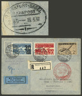 SWITZERLAND: 15/MAR/1937 Zürich - Uruguay, Airmail Cover Sent By German DLH Franked With 2.50Fr., On Back It Bears A Dat - Other & Unclassified