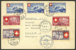 SWITZERLAND: Special Flight In Zürich Of 6/MAY/1939, Cover With Nice Postage And Special Marks - Altri & Non Classificati