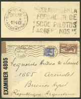 TUNISIA: 24/JUL/1940 Tunisia - Argentina, Cover Franked With 2.50Fr., With Allied Censor Label And Buenos Aires Arrival  - Tunisia (1956-...)