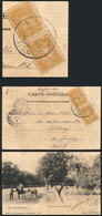 TURKEY: Postcard Franked With 10pa. And Sent From Halki To Brazil On 12/OC/1907, Fine Quality (with Some Minor Defects), - Autres & Non Classés