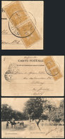 TURKEY: Postcard Franked With 10pa. And Sent From Halki To Brazil On 12/OC/1907, Fine Quality (with Some Minor Defects), - Sonstige & Ohne Zuordnung