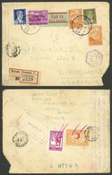 TURKEY: 7/DE/1943 Beyoglu - Argentina, Registered Airmail Cover With Attractive Markings And Egyptian Censor Label, On B - Sonstige & Ohne Zuordnung