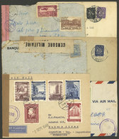 WORLDWIDE: CENSOR: 6 Covers Used Between 1917 And 1949, All Censored, Some With Defects, Low Start! - Sonstige & Ohne Zuordnung