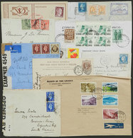 WORLDWIDE: 10 Covers Of Varied Countries And Peridos, Some Rare And Interesting, Fine To VF General Quality! - Other & Unclassified