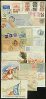WORLDWIDE: About 19 Covers And Postcards, From Varied Countries And Periods, Mixed Quality (many With Defects), Good Opp - Sonstige & Ohne Zuordnung