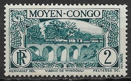 Middle Congo 1933. Scott #66 (M) Viaduct At Mindouli - Neufs
