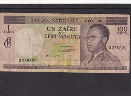 Congo Ex Belgian  100 Makuta 1967 Fine - Sonstige – Afrika