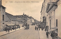 75006-PARIS- PERSPECTIVE DE LA RUE DE SEVRES, L'HÔPITAL LAËNNEC - Paris (06)