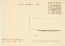 Poland 1962 - Carefully Driving A Vehicle, You Will Get There Faster - Wawel Castle Postal Stationery Card Value 40gr - Accidents & Road Safety