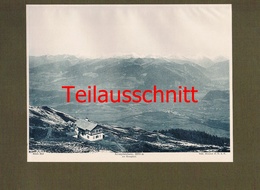 089 - Kronplatzhaus Rifugio Plan Corones Dolomiten Alpenverein Berghütte Lichtdruck 1908 !! - Sonstige & Ohne Zuordnung