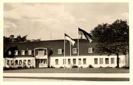 RADEVORMWALD 1959 " Haus Des Sports Beflaggt " Bedarf Mit Heuß II Nach Duisburg - Radevormwald