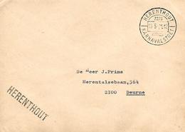 Belgium 1971 Herenthout Carnival Procession (karnaval Stoet) Unfranked Official Cover - Karnaval