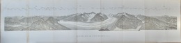 Carte Géographique: Suisse, Panorama Vom Eggishorn (Grosser Aletsch, Gletscher) - Carte Geographique