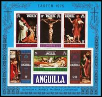Anguilla  Paintings Grunewald  Easter Souvenir Sheet Block MNH WYSIWYG 1975 A04s - Anguilla (1968-...)