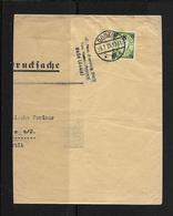 1935 DRUCKSACHE FREISTADT DANZIG → Halber Briefumschlag Porto Grüner 7 Pfg Mit Überdruck 8 - Lettres & Documents